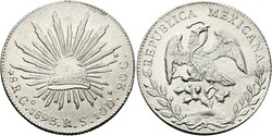 MEXIKO - 2. Republik seit 1867 Lot 2 Stück; 8 Reales 1893 Go RS ...