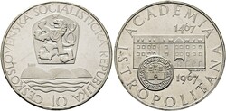 TSCHECHOSLOWAKEI - Republik 1918-1992  10 Korun 1967 Kremnitz ...