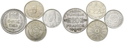 TUNESIEN - Französisches Protektorat Ahmad Pasha Bey 1929-1942 Lot 4 ...
