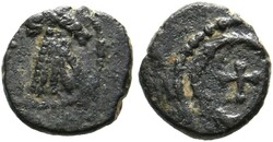 AE-Münze (0,92g) Westgotische Imitation einer AE3/4 des Theodosius ...