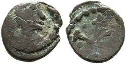 AE-Münze (0,78g) Büste mit Perlendiadem, Drapierung und Kürass / ...