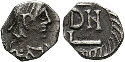 1/4 Siliqua (urspr. 1/2 Siliqua) (0,38g) 496-523 n. Chr. Karthago, ...