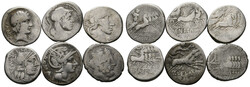 Lot Römische Republik (6) Lot von 6 Denarii der Republik, ...