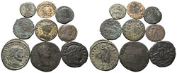 Lot Römische Kaiserzeit (9) Lot von 9 römischen Bronzemünzen, ...