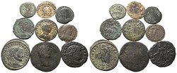 Lot Römische Kaiserzeit (9) Lot von 9 römischen Bronzemünzen, ...