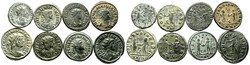 Lot Römische Kaiserzeit (8) Lot von 8 AE-Antoniniani: Carinus (2x), ...