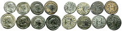 Lot Römische Kaiserzeit (8) Lot von 8 AE-Antoniniani: Carinus (2x), ...