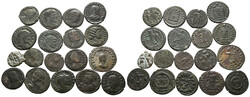Lot Römische Kaiserzeit (18) Lot von 18 römischen Bronzemünzen von ...