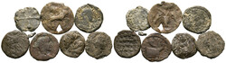Lot Römische Kaiserzeit (7) Lot von 7 Münzen/Tesseras aus Blei