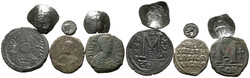 Lot Byzanz (6) Lot von 6 byzantinischen Bronzemünzen, darunter: ...