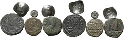 Lot Byzanz (6) Lot von 6 byzantinischen Bronzemünzen, darunter: ...