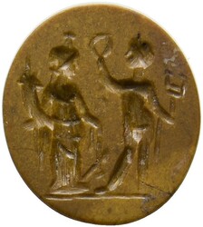 Römische Gemme (Intaglio) (14mm) aus Jaspis, ca. 1.-3. Jh. n. Chr. ...