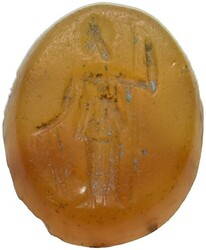 Römische Gemme (Intaglio) (11mm) aus Karneol, ca. 1.-3. Jh. n. Chr. ...