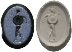 Römische Gemme (Intaglio) (11mm) aus Onyx, ca. 1.-3. Jh. n. Chr. ...