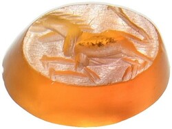 Römische Gemme (Intaglio) (10mm) aus Karneol, ca. 1.-4. Jh. n. Chr. ...