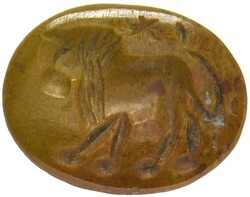 Römische Gemme (Intaglio) (12mm) aus Jaspis, ca. 1.-4. Jh. n. Chr. ...