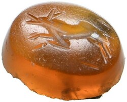 Römische Gemme (Intaglio) (9mm) aus Karneol, ca. 1.-4. Jh. n. Chr. ...