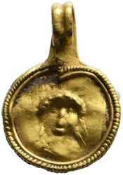 Römischer Goldanhänger (0,37g), (13mm) ca. 3.-4. Jh. n. Chr. ...