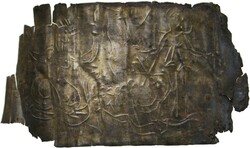 Römischer Silberbeschlag 62x32 mm wohl aus dem östlichen ...