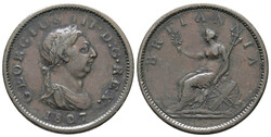 Lot 2 Stück; Stiver 1813 dazu Grossbritannien, George III., Penny ...