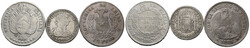 Lot 3 Stück; Boliviano 1865 Potosi dazu Chile, Peso 1883 (Rand ...