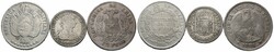 Lot 3 Stück; Boliviano 1865 Potosi dazu Chile, Peso 1883 (Rand ...