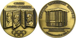 AE-Medaille (60mm) 1999 auf die Einweihung des Gebäudes für das ...