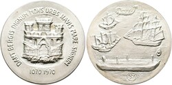 AR-Medaille (19,95g), (35mm) 1970 auf die Gründung der Stadt Bergen ...