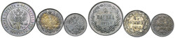Lot 3 Stück; Markkaa 1915 S 50 Pennia 1916 S und 25 Pennia 1916 S