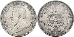 5 Shillings 1892 altgereinigt, AV winz. Kratzer  Katalog: KM 8 ...