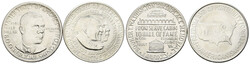Lot 2 Stück; Half Dollar 1946, Booker T. Washington und 1953 S, ...