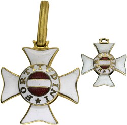 Ritterkreuz, moderne ungarische Sammleranfertigung, AE vergoldet, ...