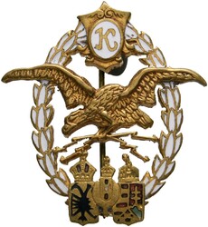 K.u.K. Luftfahrerabzeichen Miniatur, AE, schwach vergoldet, VS tlw. ...