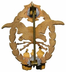 K.u.K. Luftfahrerabzeichen Miniatur, AE, schwach vergoldet, VS tlw. ...