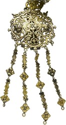 Silberner Gürtel bzw. Kette, Silber vergoldet (Gewicht ca. 258 ...