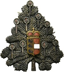 Kärtner Weihnachten Bronze versilbert, mit aufgelegtem Wappen, RS ...