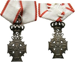 Miniatur des Silbernen Ehrenzeichens des Ordens, Typ Christian IX. ...