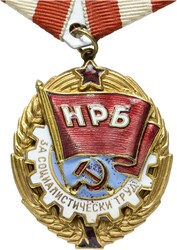 Orden der Roten Arbeitsflagge. Brustdekoration, AE vergoldet, VS tlw. ...