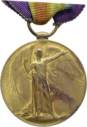 Konvolut von 2 Stück Siegesmedaille 1. Wk 1914-1918 mit Randgravour ...