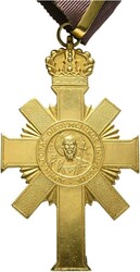 Komturkreuz des Verdienstordens des Patriarchen, Bronze vergoldet, ...