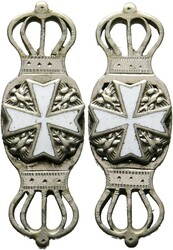 Miniatur Kreuz eines Ritters, Silber vergoldet, emailliert Miniatur ...