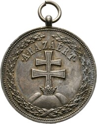 Silberne Verdienstmedaille AE versilbert, mit Öse, leichte ...