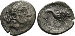 Drachme (1,83g) ca. 2. Jhdt. v. Chr. Insubres, Typus "Toutiopouos", ...