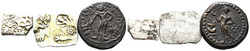 Lot (3) Lot von 3 Münzen: Yaudheya (1x Bronze) und Königreich ...