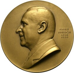 AE-Medaille (72mm) 1938 von A. Hartig. Auf den 60. Geburtstag des ...