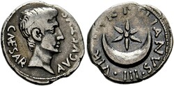 Denarius (3,37g) Roma, Münzmeister P. Petronius Turpilianus, 19/18 v ...