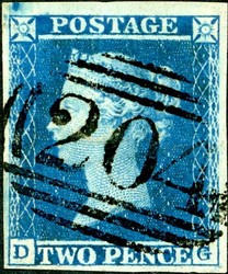 2865120: Grossbritannien 1841 1d und 2d