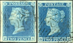 2865120: Grossbritannien 1841 1d und 2d