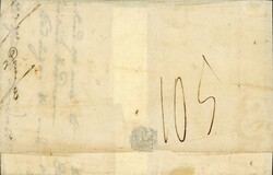 VERY RARE "LAND-MAIL" LABEL OF BATAVIA P.O. ON COVER FROM ARNHEM TO ...