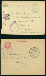 WWII - N.Z. MILITARY N.Z.A.F. MAIL FROM VARIOUS COUNTRIES - CIVIL ...